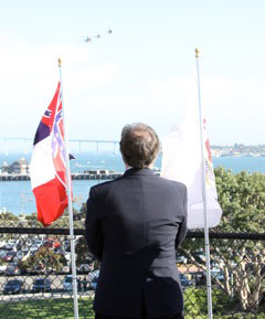 Memorial Service on USS Midway