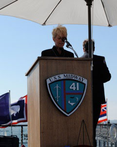 Memorial Service on USS Midway