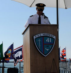 Memorial Service on USS Midway