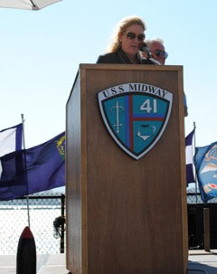 Memorial Service on USS Midway