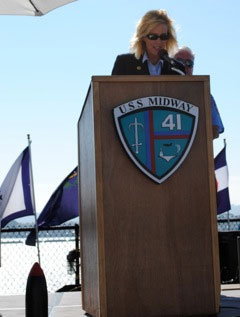 Memorial Service on USS Midway