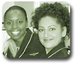 two flight attendants