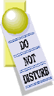 do-not-disturb sign