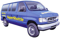 SuperShuttle van