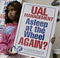 picketing at the united airlines shareholders rally