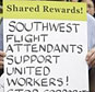 picketing at the united airlines shareholders rally