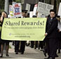 picketing at the united airlines shareholders rally
