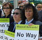 picketing at the united airlines shareholders rally