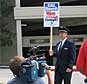 picketing at the united airlines shareholders rally