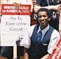 picketing at the united airlines shareholders rally
